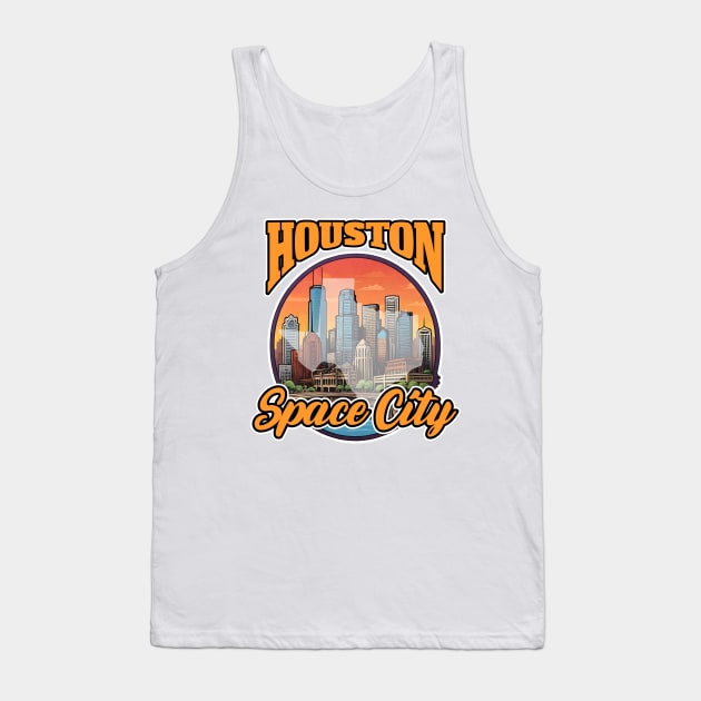 Houston Space City Tank Top by Rebirth Designs